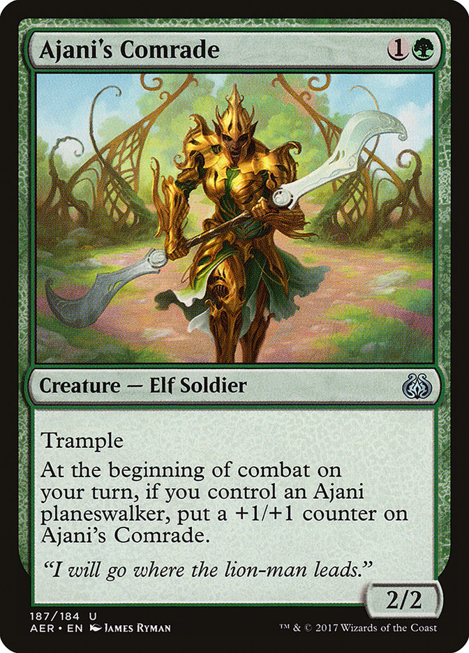 Ajani's Comrade 187/184 (Aether Revolt)  | Good Games Modbury