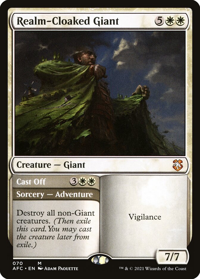 Realm-Cloaked Giant // Cast Off 70/62 (Commander: Adventures in the Forgotten Realms)  | Good Games Modbury