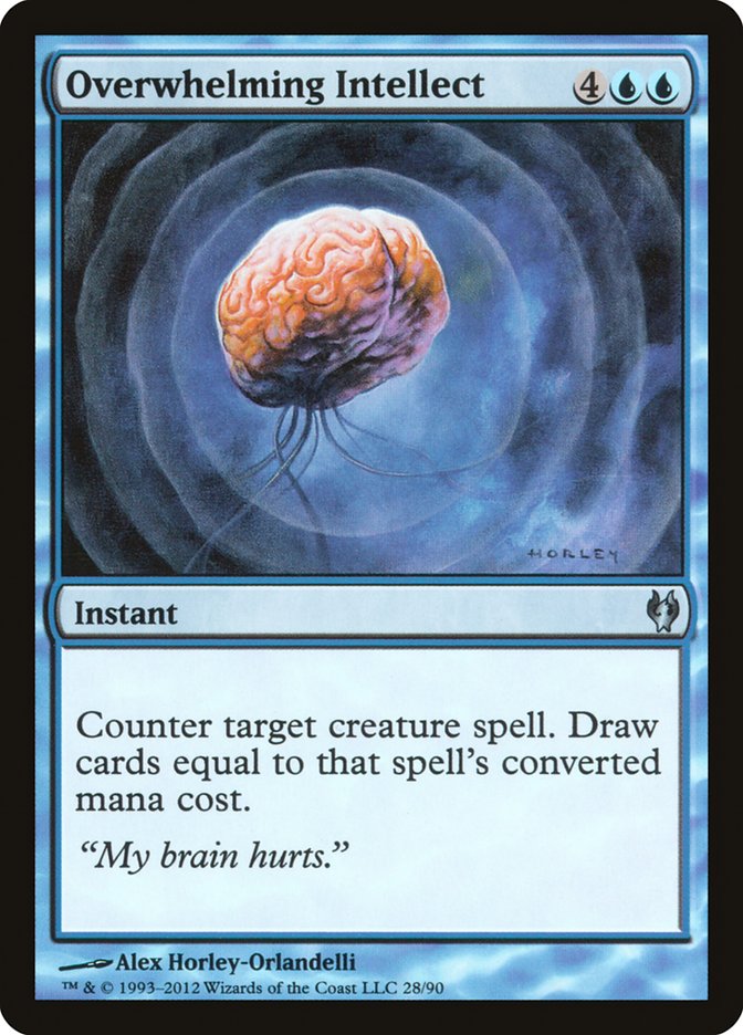 Overwhelming Intellect 28/90 (Duel Decks: Izzet vs. Golgari)  | Good Games Modbury