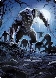 Tovolar the Midnight Scourge Art Card 08 81 8 (Art Series: Innistrad: Midnight Hunt)  | Good Games Modbury