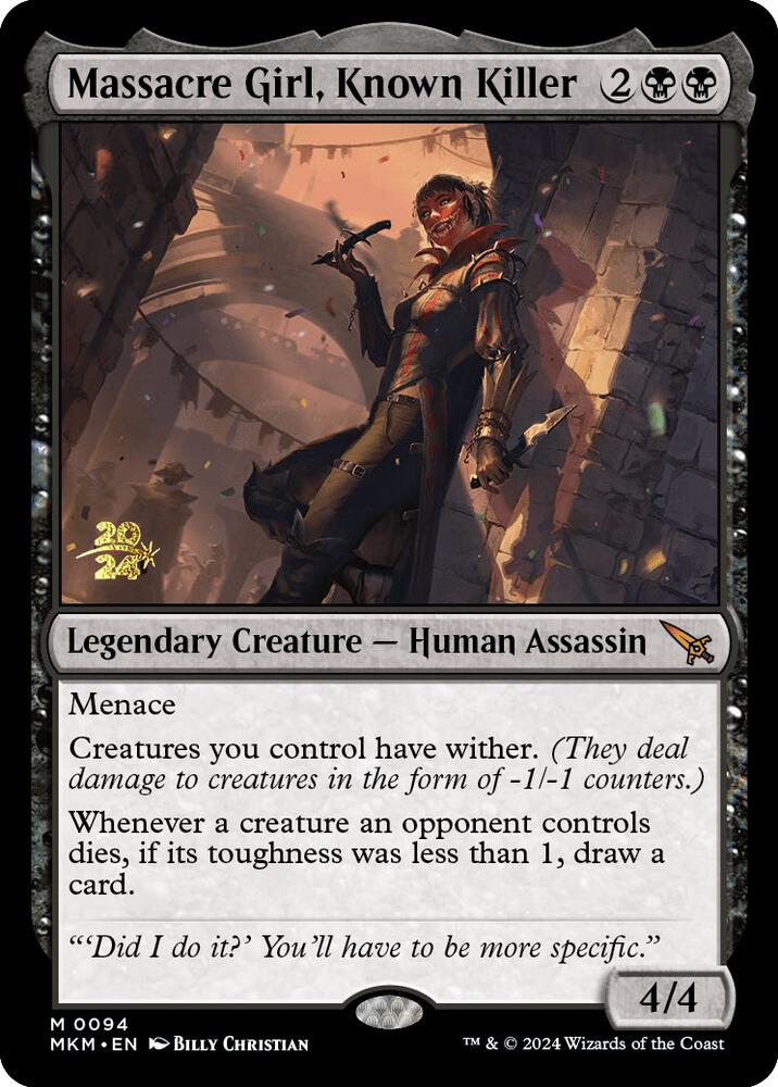 Massacre Girl Known Killer 94s/182 (Prerelease Cards)  - Foil | Good Games Modbury