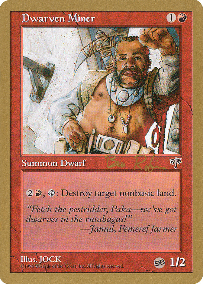 Dwarven Miner (Ben Rubin) (SB) [World Championship Decks 1998] | Good Games Modbury