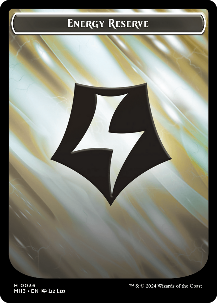 Kraken // Energy Reserve Double-Sided Token [Modern Horizons 3 Tokens] | Good Games Modbury