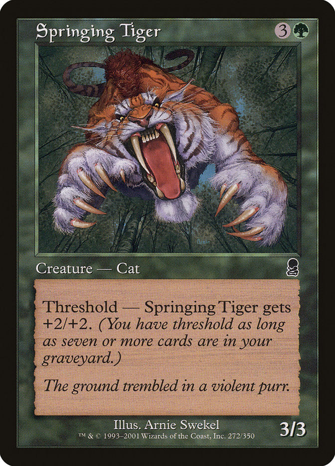 Springing Tiger 272/350 (Odyssey)  - Foil | Good Games Modbury