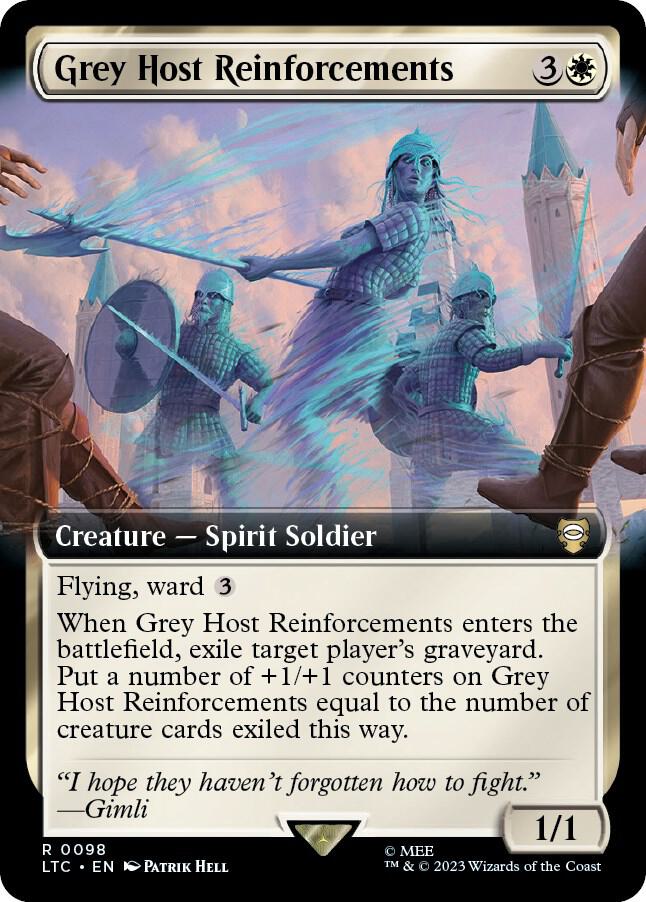 Grey Host Reinforcements 98 (Commander: The Lord of the Rings: Tales of Middle-earth)  - Extended Art | Good Games Modbury
