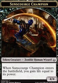 Sunscourge Champion // Cat Double-Sided Token [Hour of Devastation Tokens] | Good Games Modbury