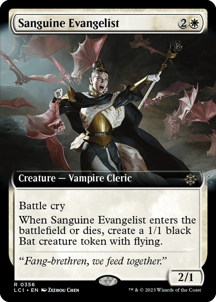 Sanguine Evangelist 356/291 (The Lost Caverns of Ixalan)  - Extended Art Foil | Good Games Modbury