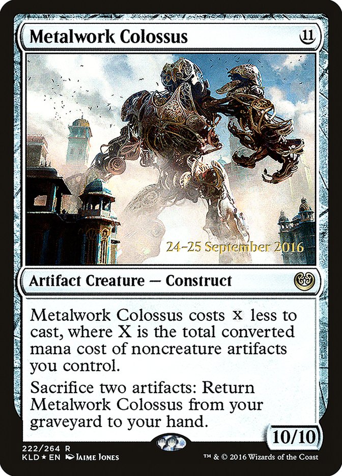 Metalwork Colossus [Kaladesh Prerelease Promos] | Good Games Modbury