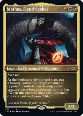 Mathas Fiend Seeker Foil Etched 523 (Double Masters 2022)  - Foil | Good Games Modbury