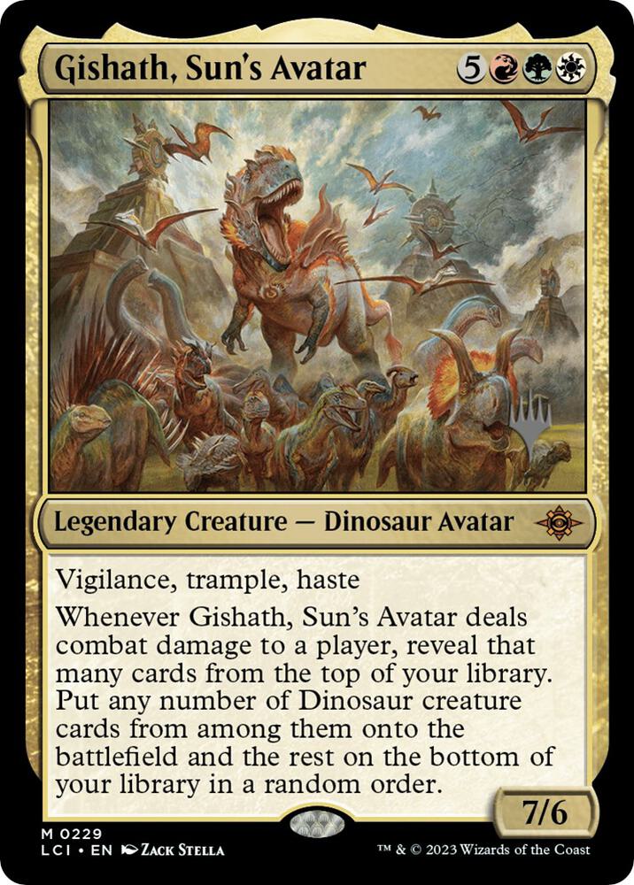 Gishath Suns Avatar 229p/138 (Promo Pack: The Lost Caverns of Ixalan)  - Foil | Good Games Modbury