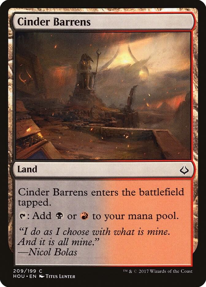 Cinder Barrens 209/199 (Hour of Devastation)  | Good Games Modbury