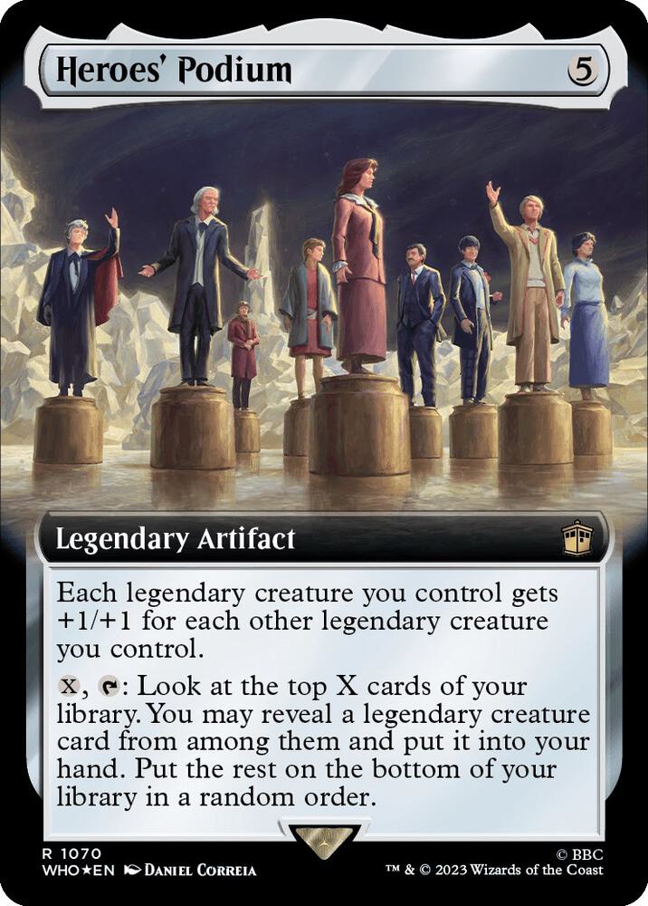Heroes' Podium 1070/331 (Universes Beyond: Doctor Who)  - Extended Art Surge Foil | Good Games Modbury