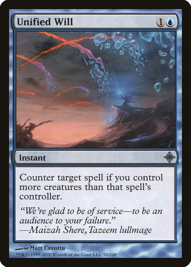 Unified Will 92/248 (Rise of the Eldrazi)  | Good Games Modbury