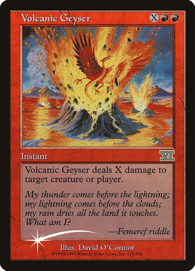 Volcanic Geyser 4/350 (FNM Promos)  - Foil | Good Games Modbury