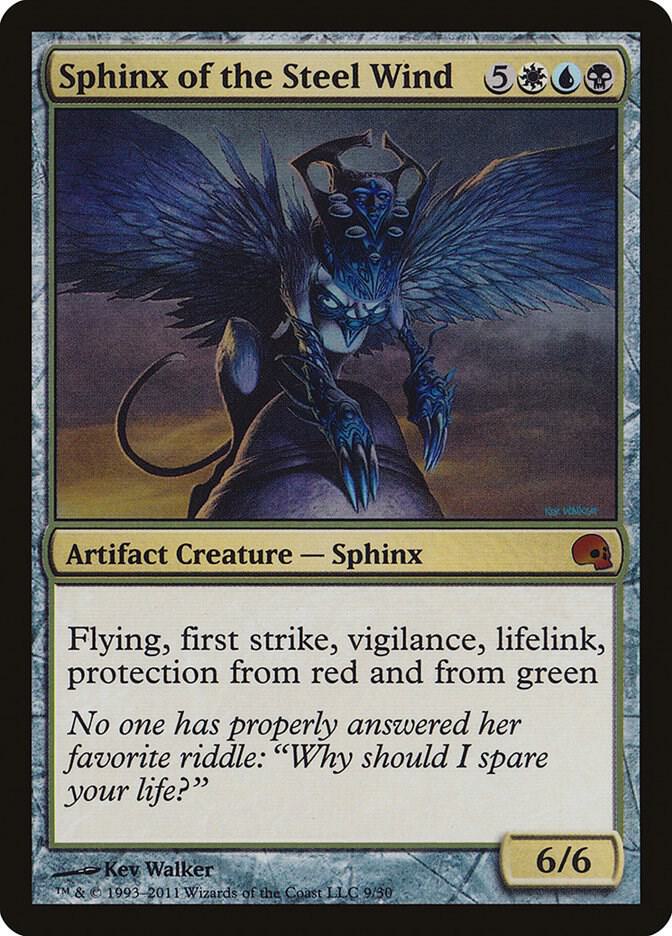 Sphinx of the Steel Wind 9/50 (Premium Deck Series: Graveborn)  - Foil | Good Games Modbury