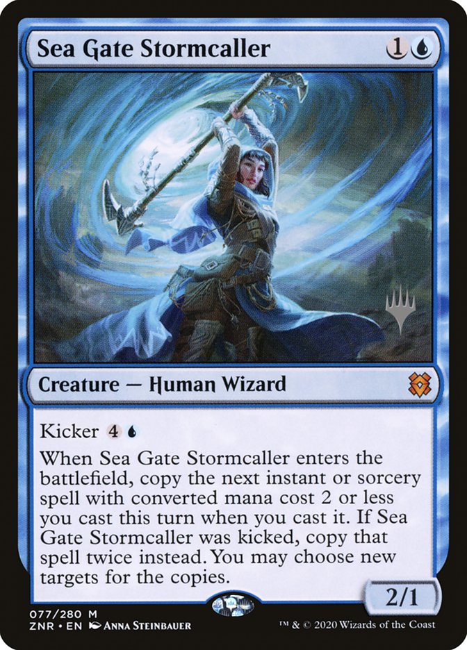 Sea Gate Stormcaller (Promo Pack) [Zendikar Rising Promos] | Good Games Modbury