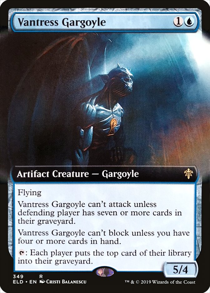 Vantress Gargoyle (Extended Art) [Throne of Eldraine] | Good Games Modbury