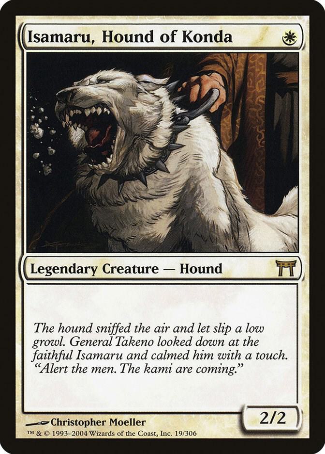 Isamaru, Hound of Konda 19/306 (Champions of Kamigawa)  - Foil | Good Games Modbury
