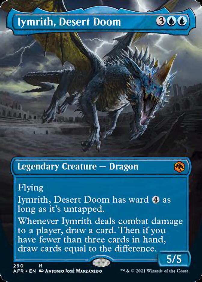 Iymrith, Desert Doom (Borderless Alternate Art) [Dungeons & Dragons: Adventures in the Forgotten Realms] | Good Games Modbury