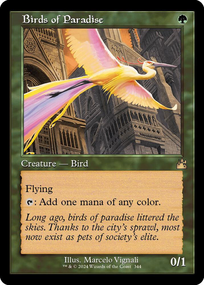 Birds of Paradise 344/291 (Ravnica Remastered)  - Retro | Good Games Modbury