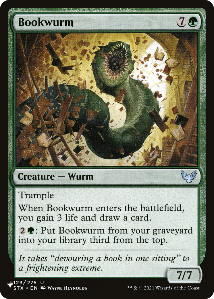 Bookwurm [The List Reprints] | Good Games Modbury