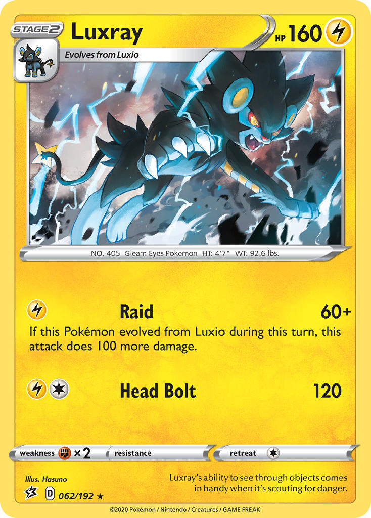 Luxray (062/192) (Theme Deck Exclusive) [Sword & Shield: Rebel Clash] | Good Games Modbury