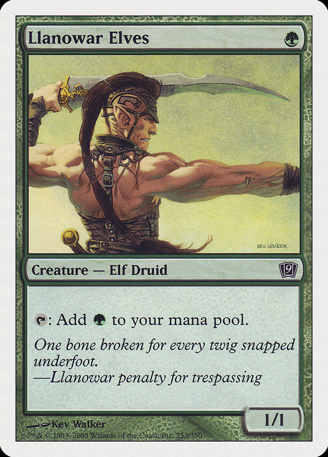 Llanowar Elves [Ninth Edition] | Good Games Modbury