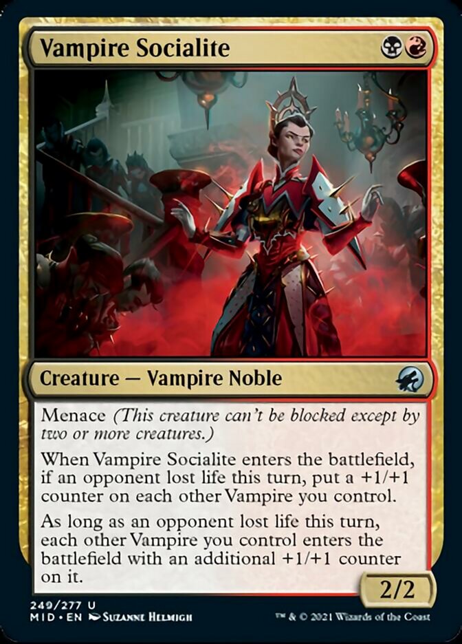 Vampire Socialite [Innistrad: Midnight Hunt] | Good Games Modbury