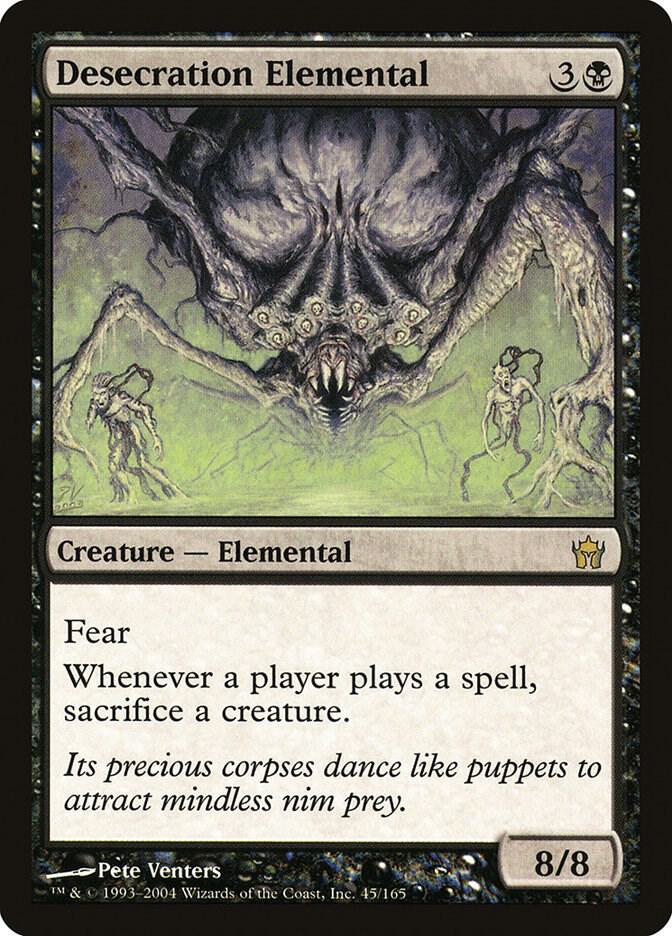 Desecration Elemental 45/165 (Fifth Dawn)  - Foil | Good Games Modbury