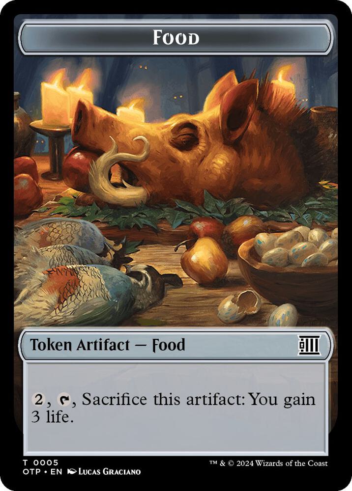 Food Plot Double Sided Token 5 // 20 (Outlaws of Thunder Junction: Breaking News)  | Good Games Modbury