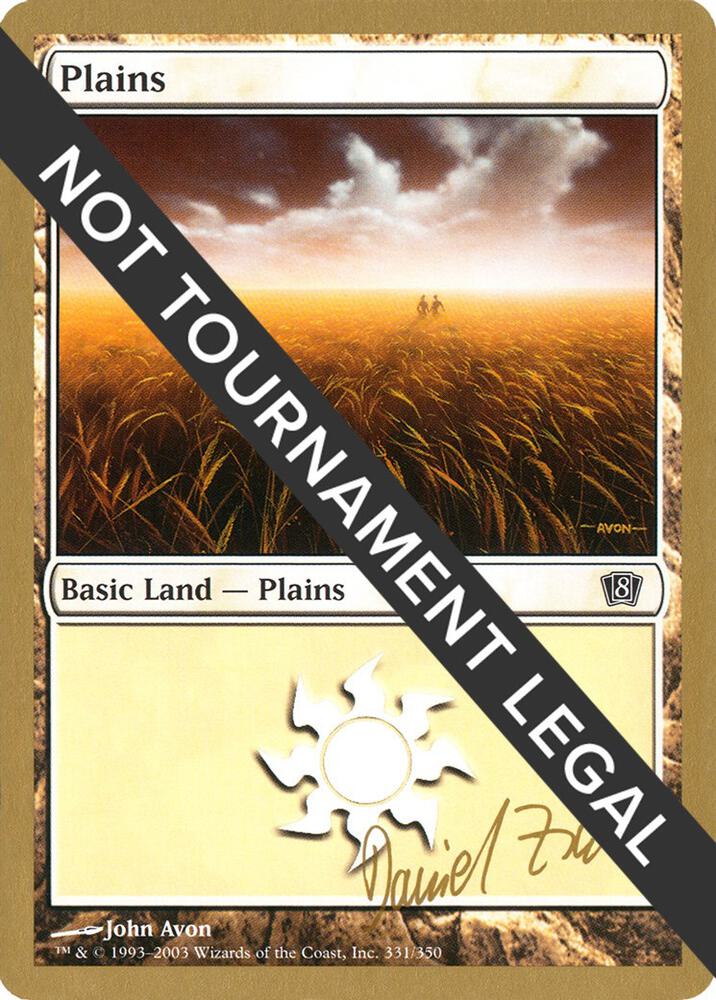 Plains 331 2003 Daniel Zink 8ED dz331/142 (World Championship Decks)  | Good Games Modbury