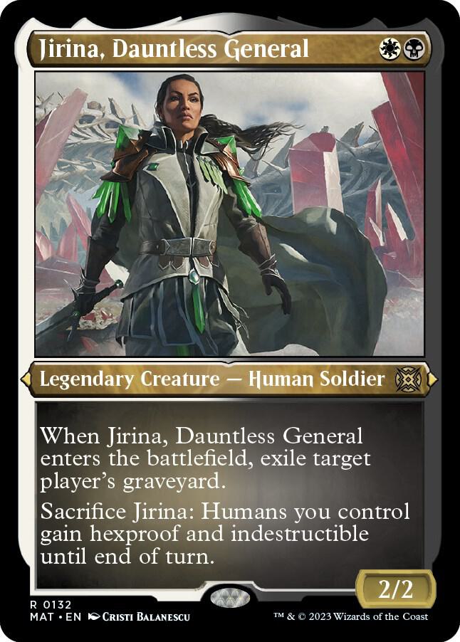 Jirina Dauntless General Foil Etched 132 (March of the Machine: The Aftermath)  - Etched Foil | Good Games Modbury
