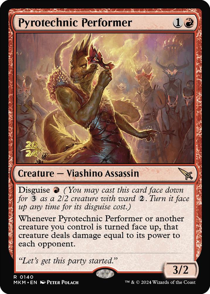 Pyrotechnic Performer 140s/182 (Prerelease Cards)  - Foil | Good Games Modbury
