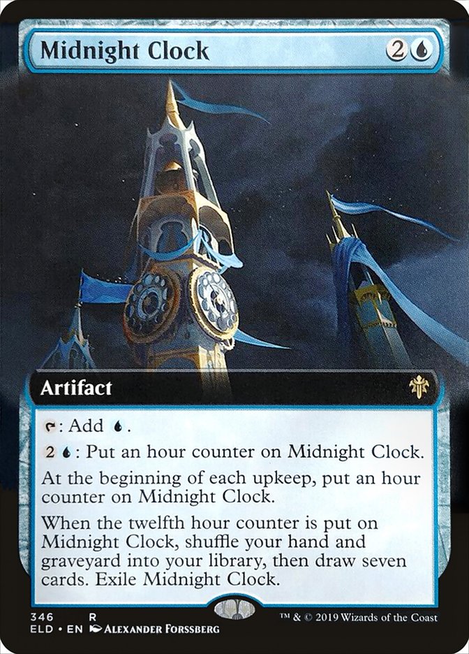 Midnight Clock (Extended Art) [Throne of Eldraine] | Good Games Modbury