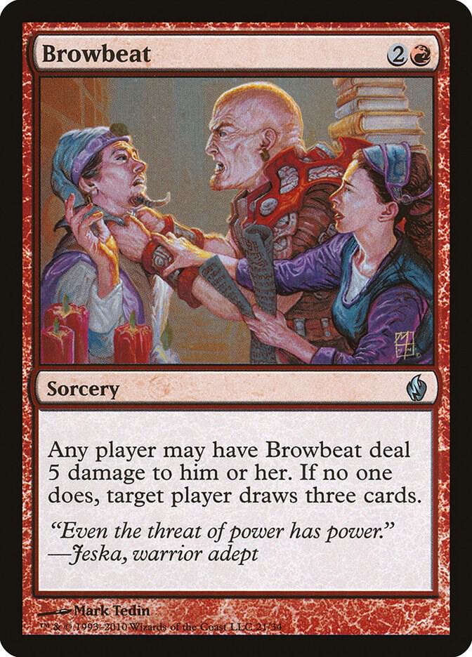 Browbeat 21/34 (Premium Deck Series: Fire and Lightning)  - Foil | Good Games Modbury