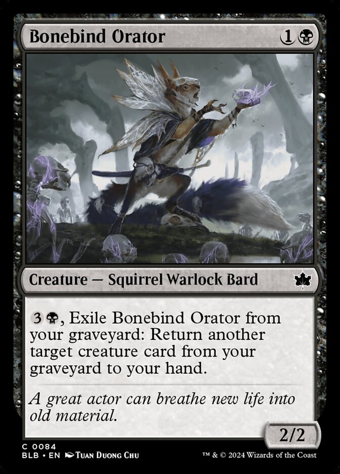 Bonebind Orator 84 (Bloomburrow)  - Foil | Good Games Modbury