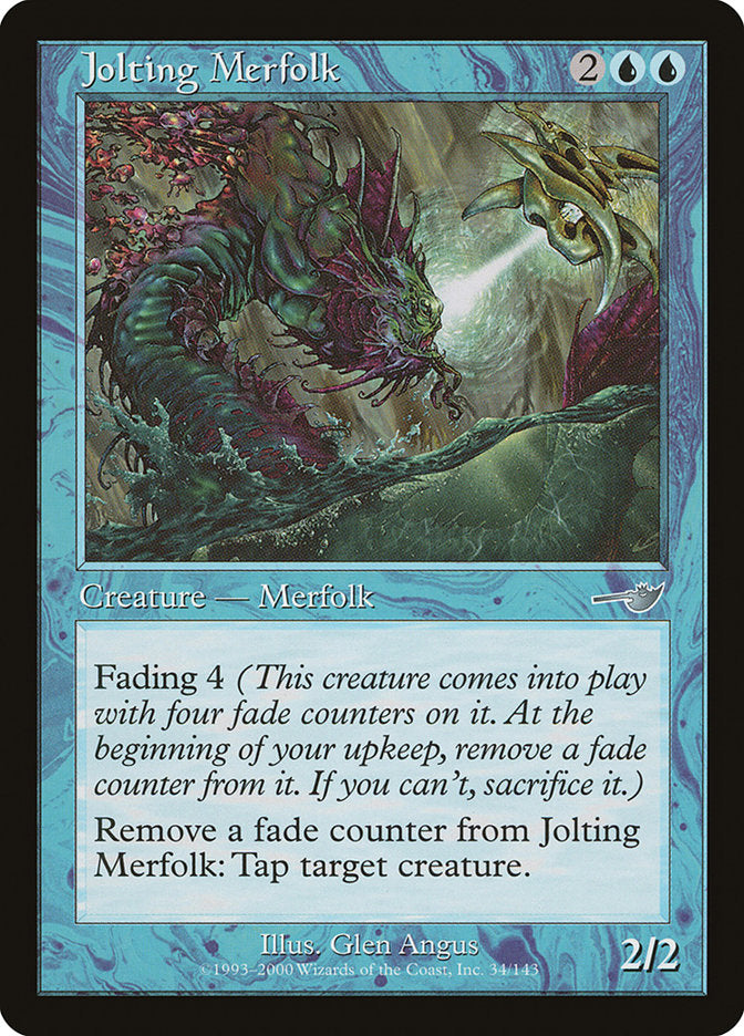 Jolting Merfolk 34 (Nemesis)  - Foil | Good Games Modbury