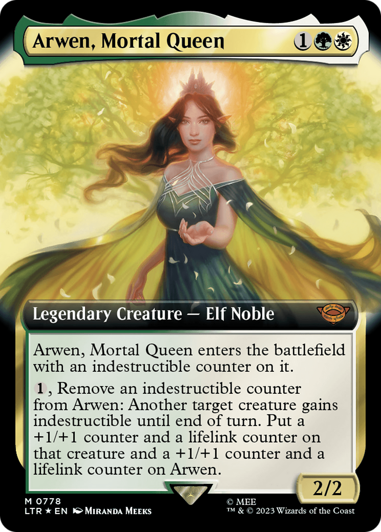 Arwen, Mortal Queen (Extended Art) (Surge Foil) [The Lord of the Rings: Tales of Middle-Earth] | Good Games Modbury