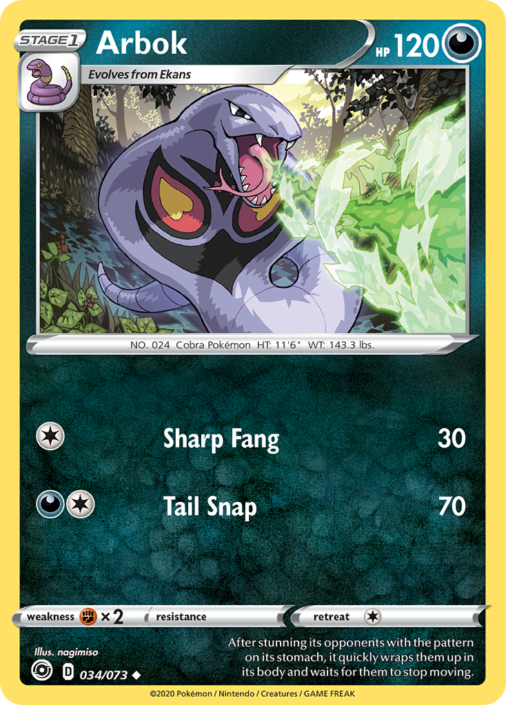 Arbok (034/073) [Sword & Shield: Champion's Path] | Good Games Modbury