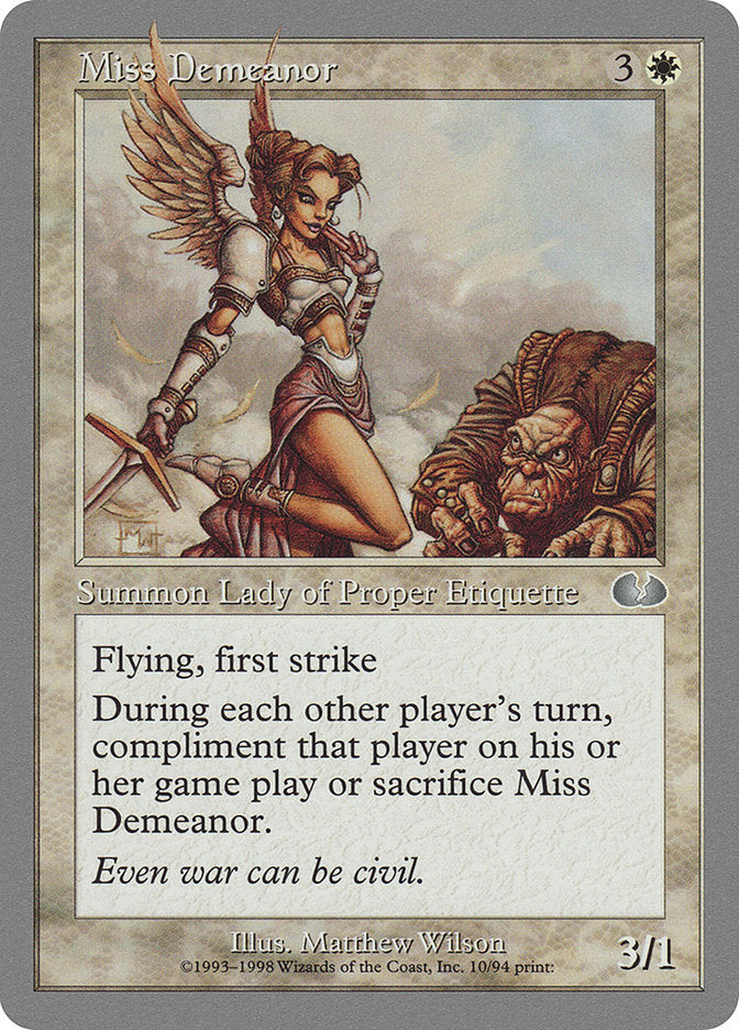 Miss Demeanor 10/94 (Unglued)  | Good Games Modbury