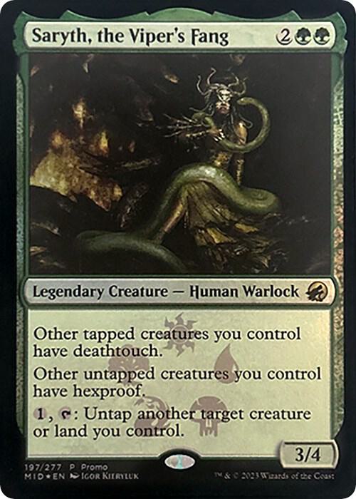 Saryth the Vipers Fang 197 (Media Promos)  - Foil | Good Games Modbury