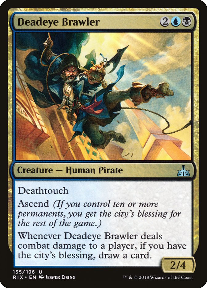 Deadeye Brawler 155/196 (Rivals of Ixalan)  - Foil | Good Games Modbury
