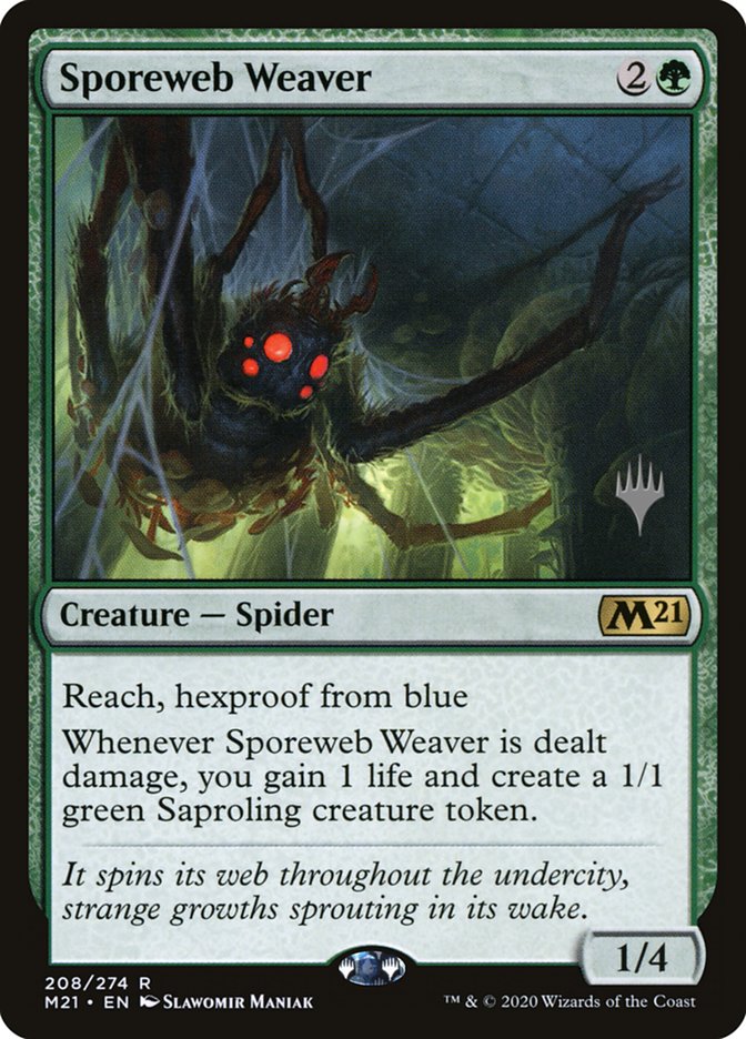 Sporeweb Weaver (Promo Pack) [Core Set 2021 Promos] | Good Games Modbury
