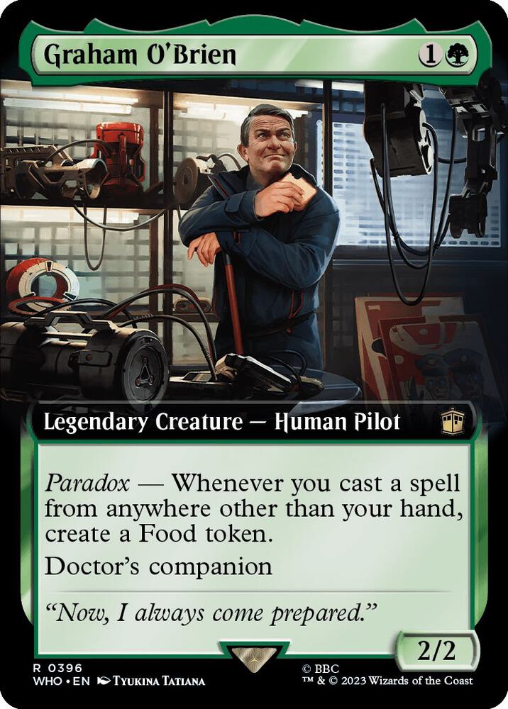 Graham O'Brien 396/331 (Universes Beyond: Doctor Who)  - Extended Art | Good Games Modbury