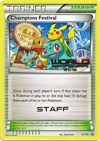 Champions Festival 2016 Staff (XY176) [XY: Black Star Promos] | Good Games Modbury