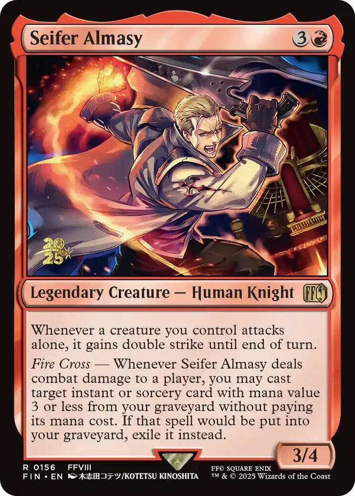 Seifer Almasy 156s/116 (Prerelease Cards)  - Foil | Good Games Modbury