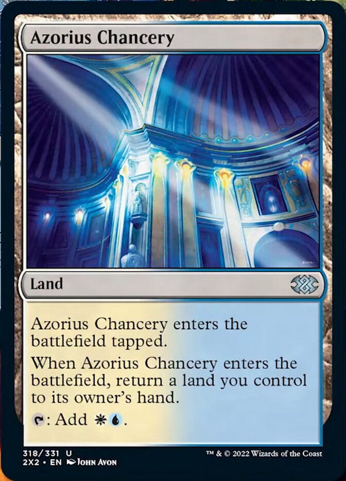 Azorius Chancery [Double Masters 2022] | Good Games Modbury