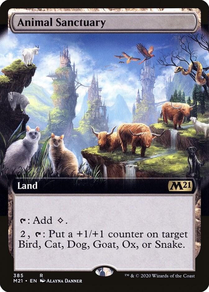 Animal Sanctuary 385/274 (Core Set 2021)  - Extended Art Foil | Good Games Modbury