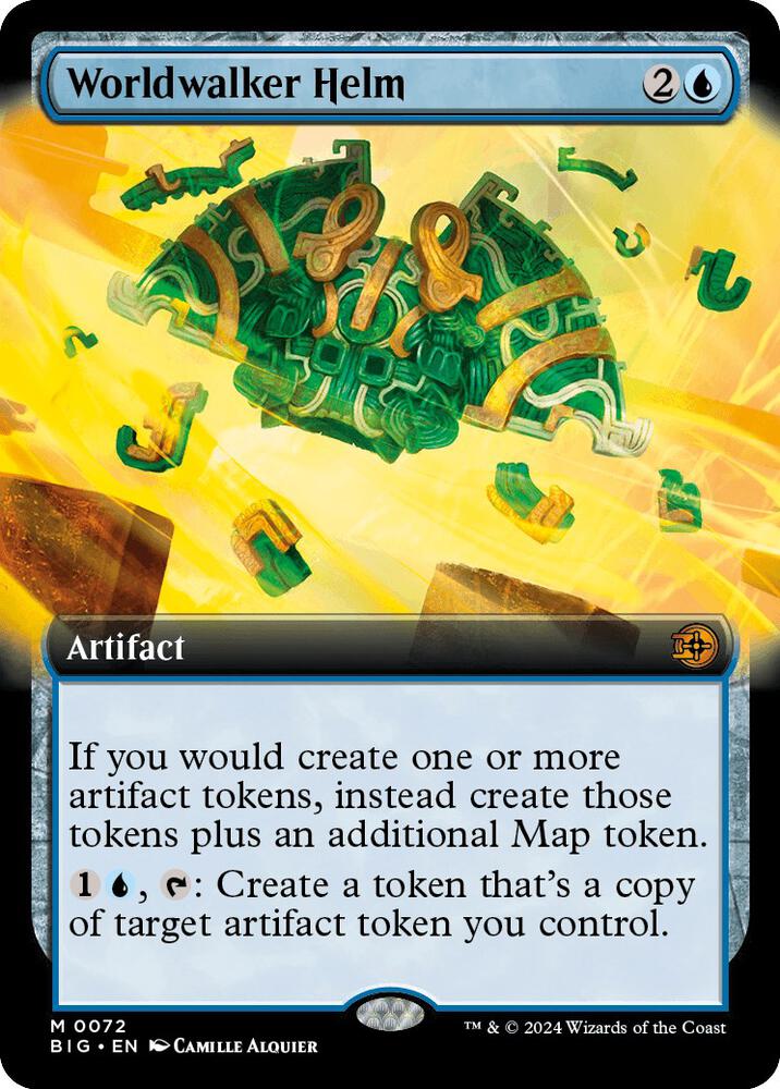 Worldwalker Helm 72/30 (Outlaws of Thunder Junction: The Big Score)  - Extended Art Foil | Good Games Modbury