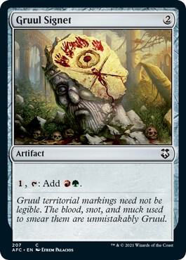 Gruul Signet 207/62 (Commander: Adventures in the Forgotten Realms)  | Good Games Modbury